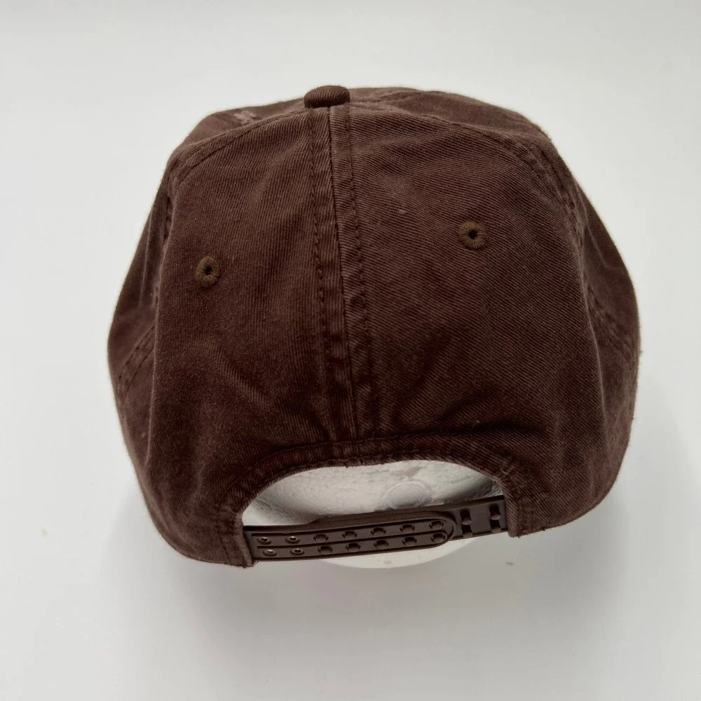 Go Away I'm Fishing Everglades National Park Brown Distressed Snapback Hat‎ Cap